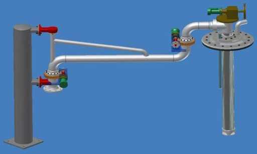 AL1403旋臂式全自動 頂部裝卸臂(單)